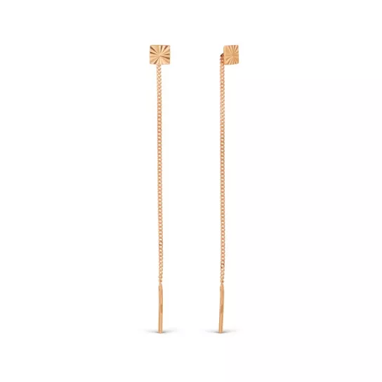 Серьги-продевки из золота