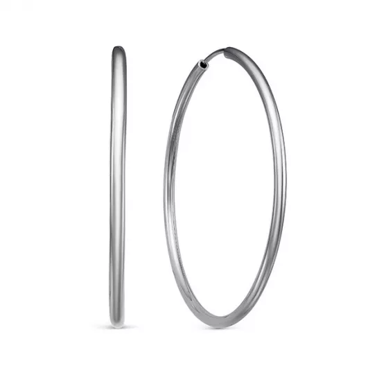 Серьги-конго из серебра