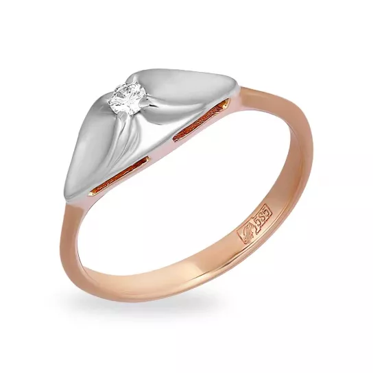 Кольцо с бриллиантами из золота