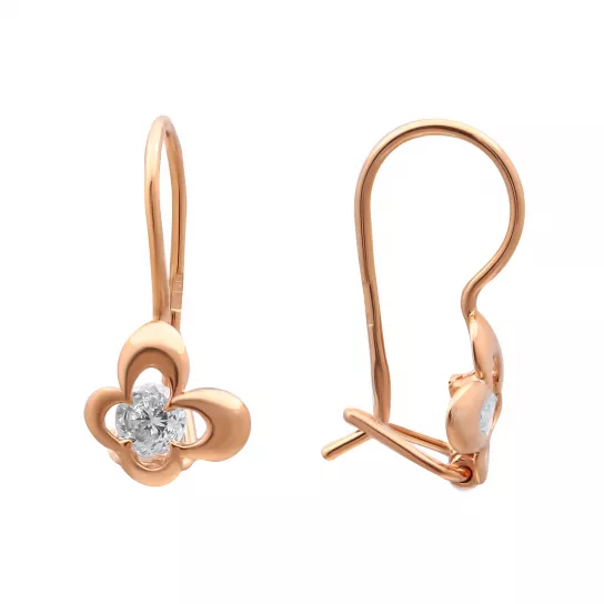 Серьги детские из золота