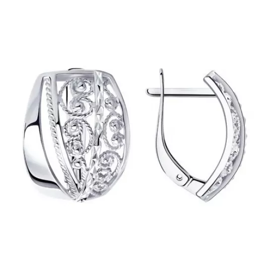 Серьги из серебра