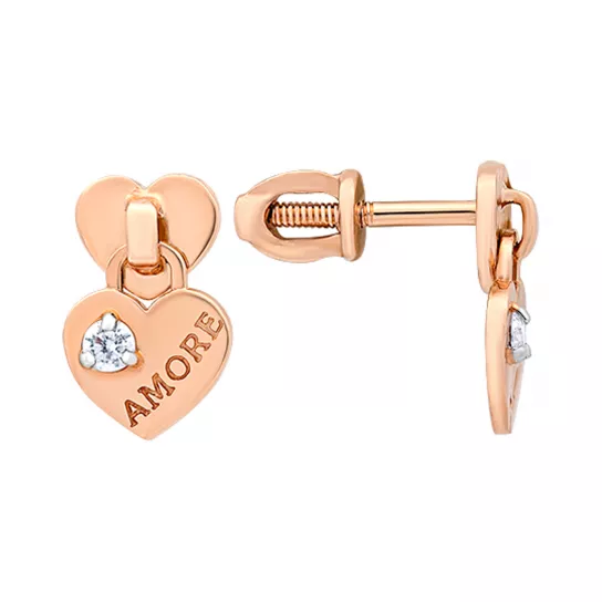 Пусеты из золота