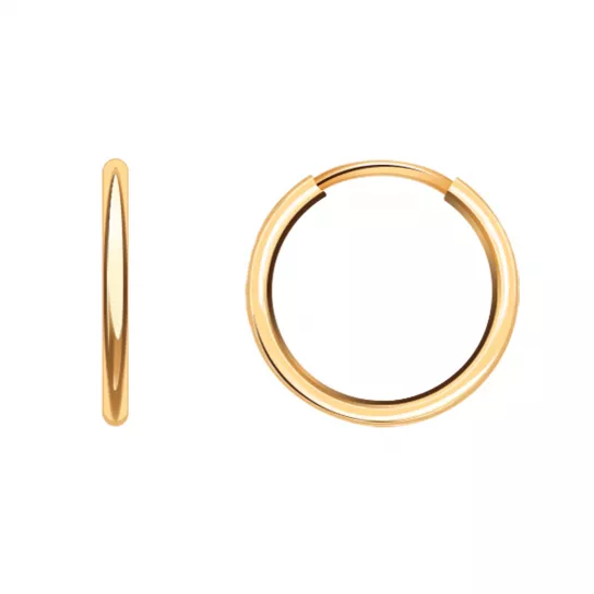 Серьги-конго из золота