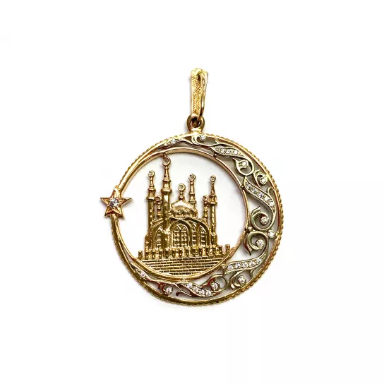 Подвеска мусульманская из золота