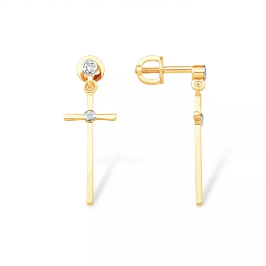 Пусеты из золота