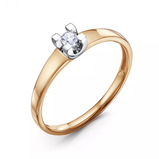 Кольцо с бриллиантами из золота