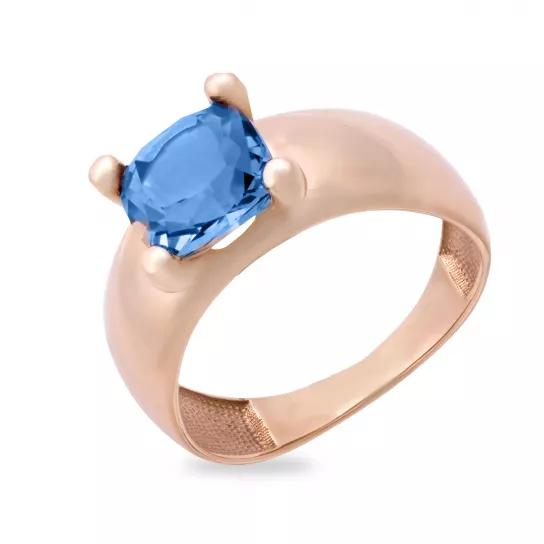 Кольцо с топазом из золота