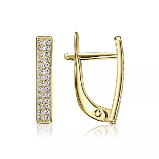 Серьги с бриллиантами из золота